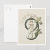  Ottilia Adelborg Bloemgetal - 9 Briefkaart (Voorkant / Achterkant)