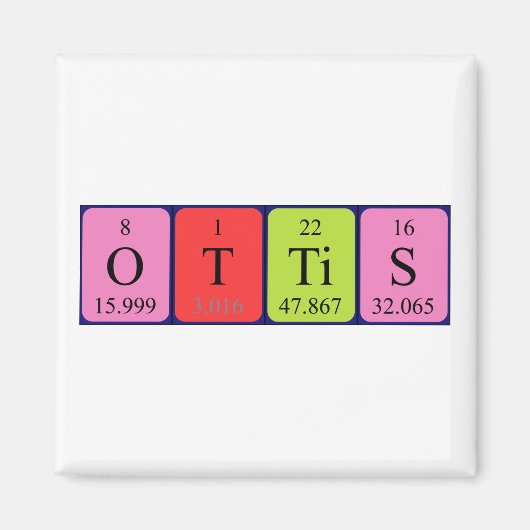 Ottis periodieke table name magnet (Voorkant)