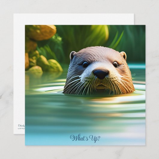 Ottly Schattig - AI Fantasy Digitale Kunst Print (Voorkant / Achterkant)