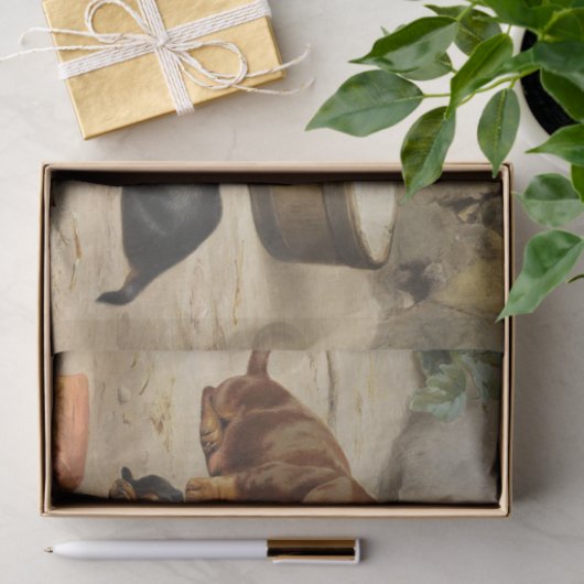 Otto Bache | Dachshund-Puppies Tissuepapier (Geschenk)