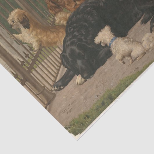 Otto Bache | Honden niet toegelaten Tissuepapier (Detail)