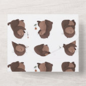 "Otto der braune Maulwurf" Einladungskarte All In One Uitnodiging (Achterkant)