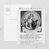 Otto IV van Brunswick Briefkaart (Voorkant / Achterkant)