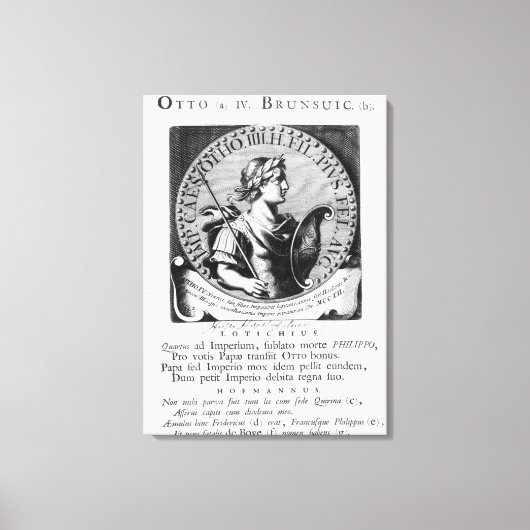 Otto IV van Brunswick Canvas Afdruk (Voorkant)