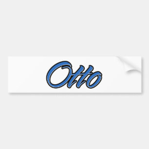 Otto Name blue Aufkleber Sticker Autoaufkleber