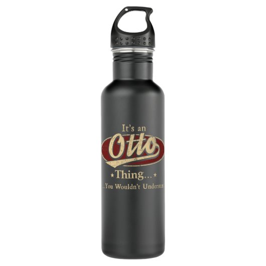 OTTO Name Water Bottle Thding Gift Waterfles (Voorkant)