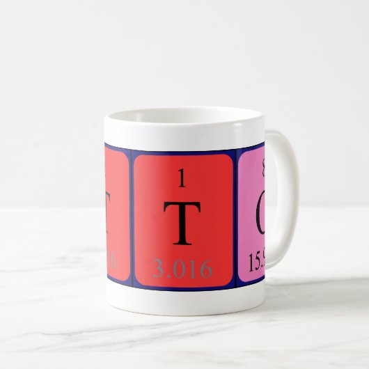 Otto periodieke lijstnaam mok (Voorkant rechts)