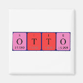 Otto periodieke table name magnet (Voorkant)