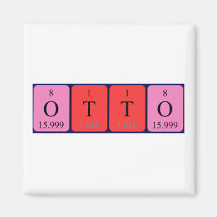 Otto periodieke table name magnet
