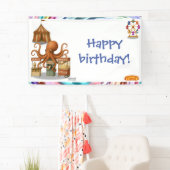 Otto’s circus snack shack birthday spandoek (Insitu)