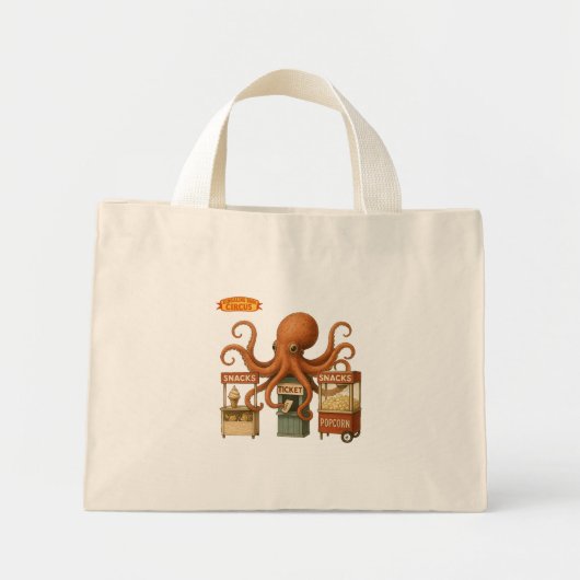 Otto’s circus snack shack mini tote bag (Voorkant)