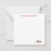 Otto’s circus snack shack notitiekaartje (Achterkant)