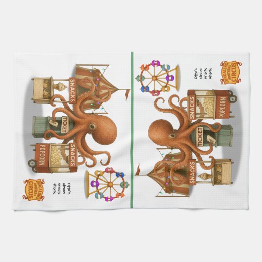 Otto’s circus snack shack theedoek (Horizontaal)