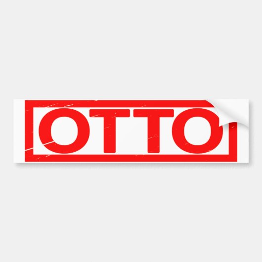Otto Stamp Bumpersticker (Voorkant)