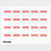 Otto Stamp Ronde Sticker (Vel)