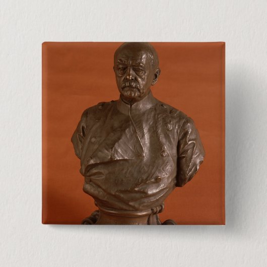 Otto von Bismarck, 1886 Vierkante Button 5,1 Cm (Voorkant)