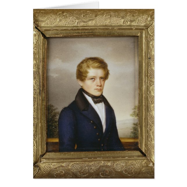 Otto von Bismarck als student, 1833 (Voorkant)