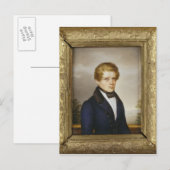 Otto von Bismarck als student, 1833 Briefkaart (Voorkant / Achterkant)