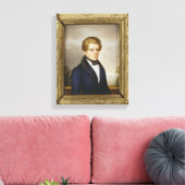 Otto von Bismarck als student, 1833 Canvas Afdruk (Insitu (Woonkamer))