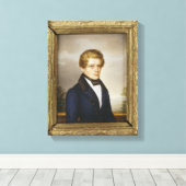 Otto von Bismarck als student, 1833 Canvas Afdruk (Insitu (Houten vloer))