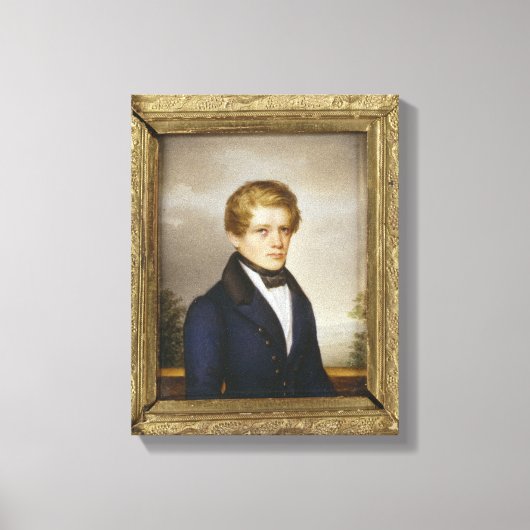 Otto von Bismarck als student, 1833 Canvas Afdruk (Voorkant)