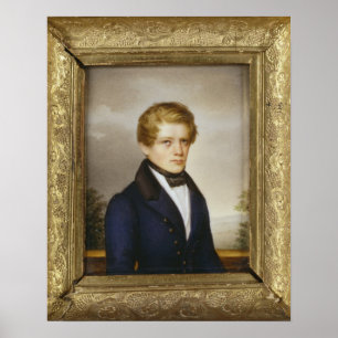 Otto von Bismarck als student, 1833 Poster