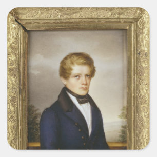 Otto von Bismarck als student, 1833 Vierkante Sticker
