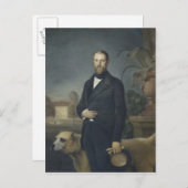 Otto von Bismarck, c.1850 Briefkaart (Voorkant / Achterkant)