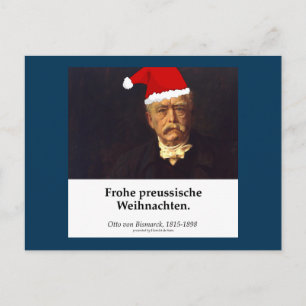 Otto von Bismarck - Frohe preussische Weihnachten Briefkaart