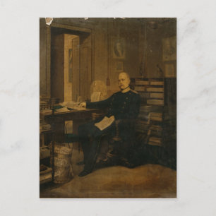 Otto von Bismarck in zijn studie Briefkaart