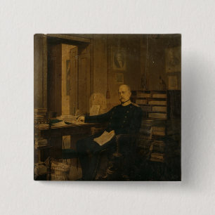Otto von Bismarck in zijn studie Vierkante Button 5,1 Cm