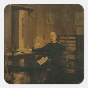 Otto von Bismarck in zijn studie Vierkante Sticker