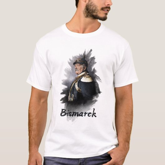 Otto von Bismarck Portretkunst T-shirt (Voorkant)