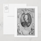 Otto von Guericke (1602-86) van 'Portraits des Ho' Briefkaart (Voorkant / Achterkant)