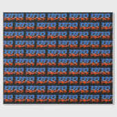 Otto Vorname Name Graffiti blue orange Cadeaupapier (Vlak)