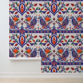 Ottomaans China met Flower Motives Behang