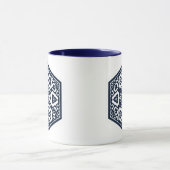 Ottomaans Turks blauw ware tracery Oosters ontwerp Mok (Midden)