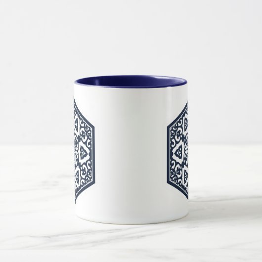 Ottomaans Turks blauw ware tracery Oosters ontwerp Mok (Midden)