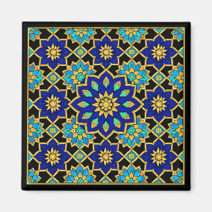 Ottomaanse stijl geschiedenis ontwerp blauw magneet