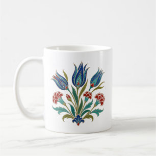 Ottomaanse Tulp & Anjer Botanische Kunst    Koffiemok