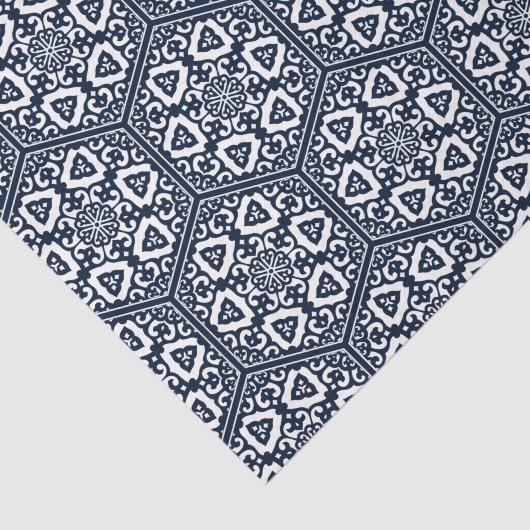 Ottomaanse turkse blauwware tracery design tissuepapier (Detail)