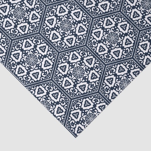 Ottomaanse turkse blauwware tracery design tissuepapier (Detail)