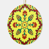Ottomaanse Turkse tulp in rood en geel Keramisch Ornament (Links)