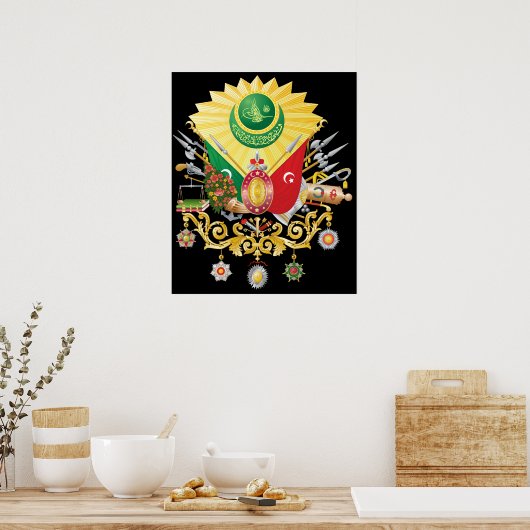 Ottomaanse wapenschild poster (Keuken)