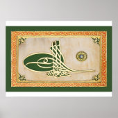 Ottomaansultan tughra Poster (Voorkant)