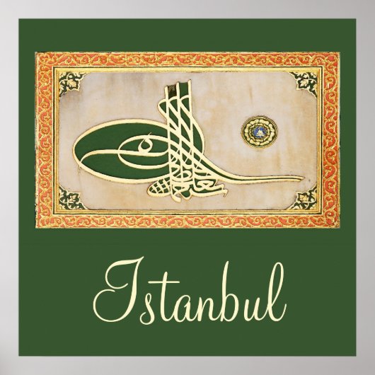 Ottomaansultan tughra Poster (Voorkant)