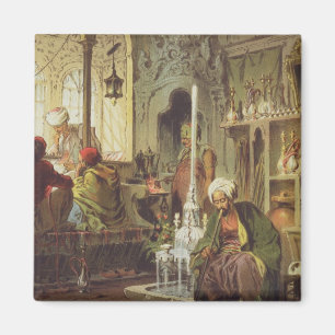 Ottoman Coffee House, 1862 (kleurenlitho) Magneet