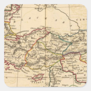 Ottoman Empire Vierkante Sticker