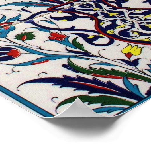 Ottoman Turkey Arabesque Old Tegel Poster (Hoek)