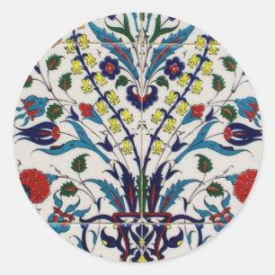 Ottoman Turkey Arabesque Old Tegel Ronde Sticker